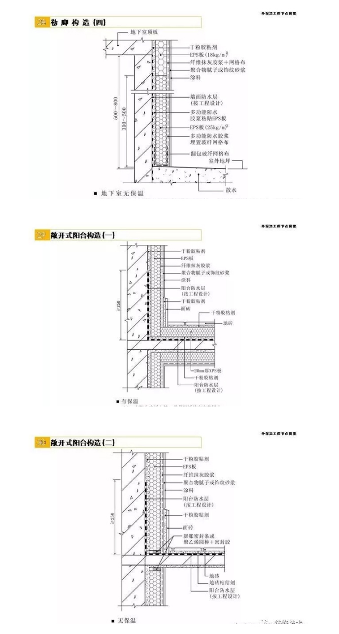 外墻保溫節點做法圖集_10